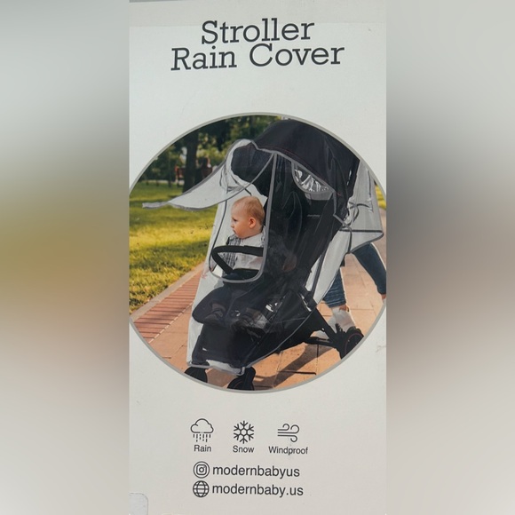 Stroller Rain Cover Universal NWT Baby Travel Weather Rare Color Sage Green - Picture 5 of 6